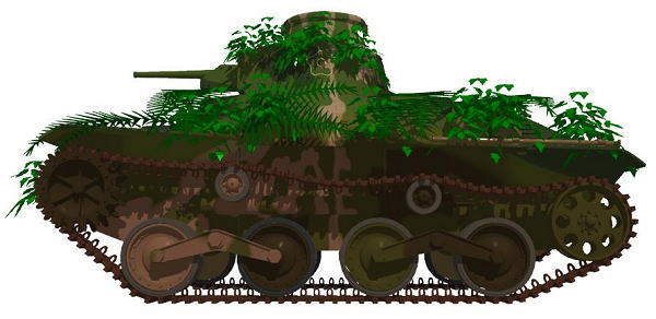 Type95 Light Tank Tropical Camouflage 